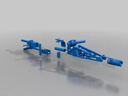 Lehui MG3 Dart gun to M56 SmartGun conversion parts