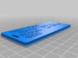 My Customized Customizer Version of luggage label