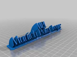 My Customized Sweeping 2-line name plate (text)