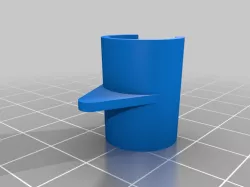 parameteric tin whistle thumbrest