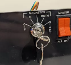 Rotary Ignition Keyswitch for GA Flight Sim (C172)