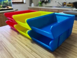 Stackable Interlocking Trays
