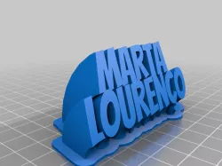 Sweeping 2-line name plate Marta Lourenço