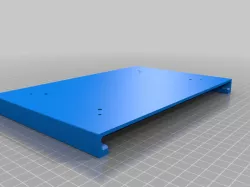 Under-desk tray for cables & power adapter
