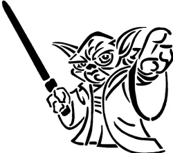Yoda stencil 5