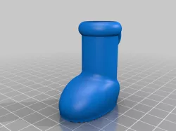 Big red boots keychain