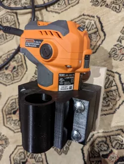 CNC Ridgid compact router R24012 mount with vacuum ducts