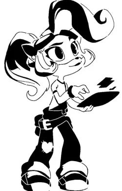 Coco Bandicoot stencil 2