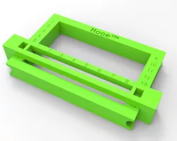 Credit card size crypto seed word plate jig
