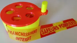 DEVIDOIR / ENROULEUR de RUBALISE (safety tape winder)