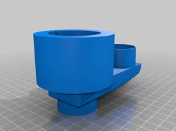 Dust Collector for FoxAlien Masuter Pro CNC with Euro 43 mm head router motors