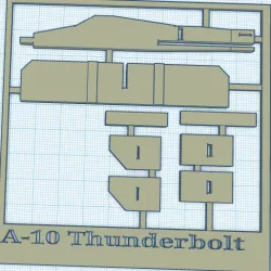 fairchild republic A-10 thunderbolt Sprue kit