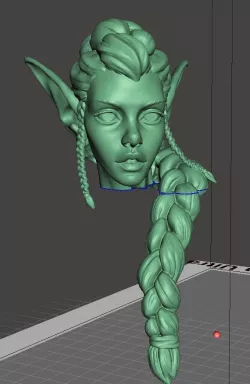Female Elf Head