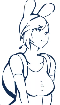 Fionna the Human stencil