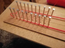 Flemish twist bowstring jig