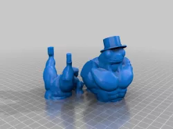 Fred the Frog but he is swole and fancy