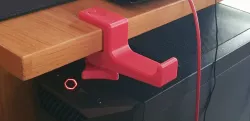 Headphone hanger with STOP