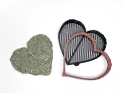 Heart Mold and Deckle for Paper Making