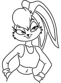 Lola Bunny stencil 3