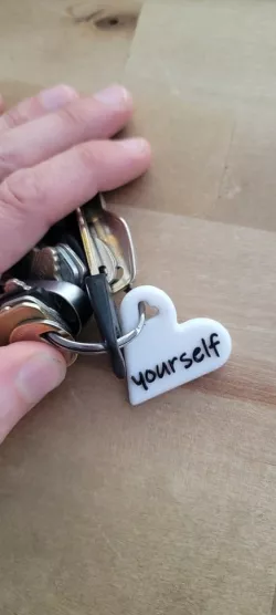 Loving Yourself Key Chain (And Banana Bread Muffin Recipe) 