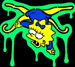 Maggie Simpson 4 layer stencil