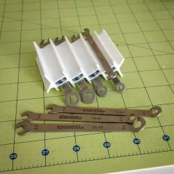 Miniature Wrench Holder - Magnetic Tool Organizer