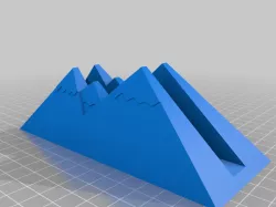 My Customized Vertical Laptop Holder - Mountain Look