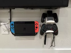 Nintendo OLED Switch Wall Mount and Control Hangers