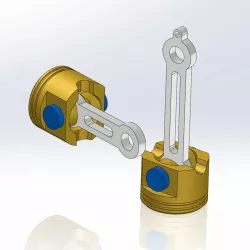 SMALL PISTON TOY - KEYCHAIN