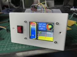 13A UK Face Plate for 2.8" TFT Display