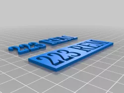 223 Rem Name Plate