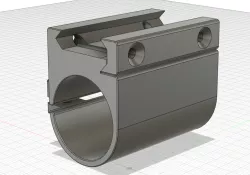 25mm flashlight mount for picatinny rail