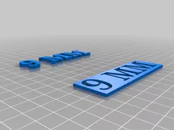 9 MM name plate