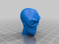 Alien head pencil topper