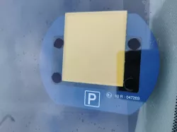 Automatic parking timer privacy shield