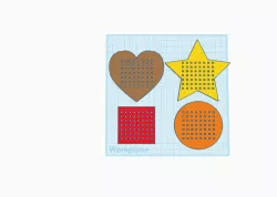Cross stitch shapes for kids