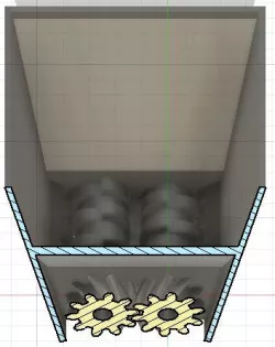 Fischfutter shredder