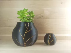 Inserted filaments flower pots - "Tree"