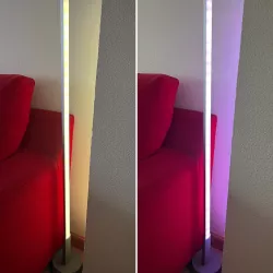 Lampara DIY ambiente (tipo Philip Gradient Signe)  // DIY Led floor corner light