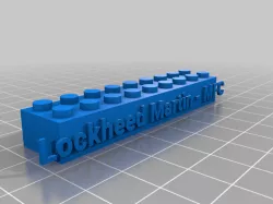 Lockheed Martin-MFC YL 9-Stud LEGO Nameplate