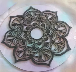 Mandala Frame (Laser cutter)
