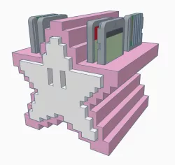 mario star - game card holder (nintendo switch) - easy printing