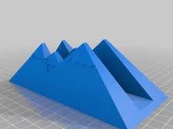 My Customized Vertical Laptop Holder - Mountain Look