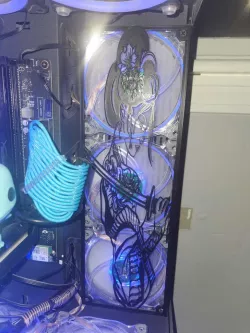 360mm fan grill Samurai Girl