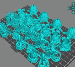 Alien Scenery (Egg, Face Huggers, and Chest Busters)