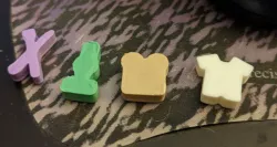 Arkwright game - factory goods tokens for first edition