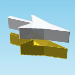 DRAFTING POINT RIGHTWARDS ARROW, nestable box (v1)