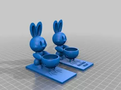 Easter Bunny with Egg Holder