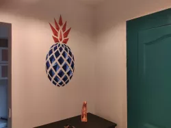 Geometric Pineapple wall art