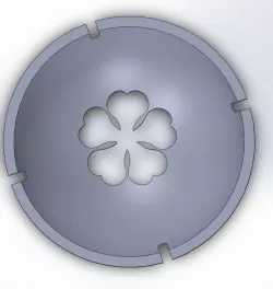 Golf Ball Marker Stencil - Black Clover